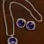 Silver Plated Amethyst Purple Pendant Set 216ED747