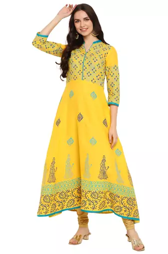  cotton designer anarkali kurta