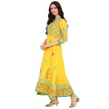  cotton designer anarkali kurta 4