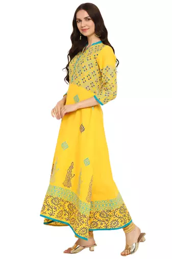  cotton designer anarkali kurta
