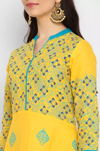  cotton designer anarkali kurta