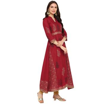  cotton designer anarkali kurta 2