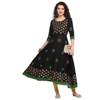  cotton designer anarkali kurta 1