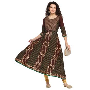  cotton designer anarkali kurta 1