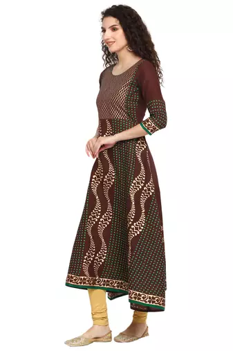  cotton designer anarkali kurta
