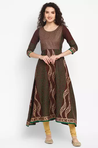  cotton designer anarkali kurta