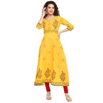  cotton designer anarkali kurta 1