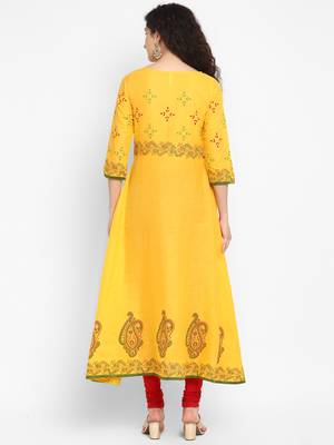  cotton designer anarkali kurta 2