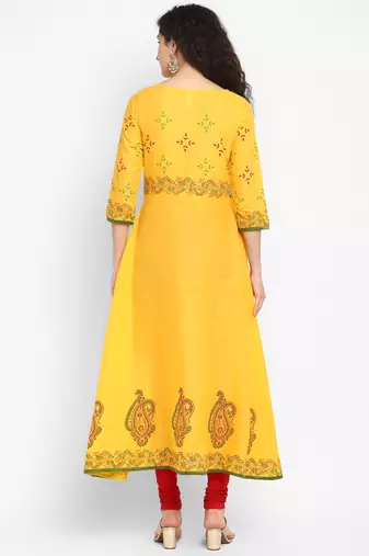  cotton designer anarkali kurta