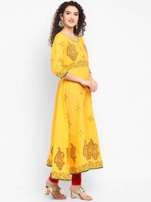  cotton designer anarkali kurta 3