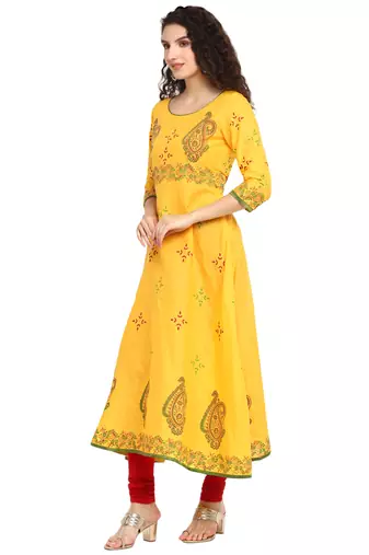  cotton designer anarkali kurta
