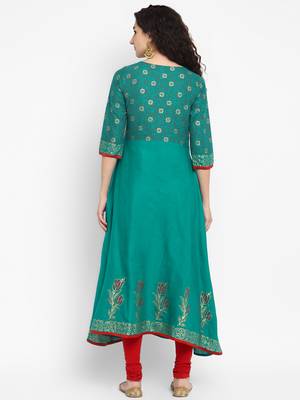  cotton designer anarkali kurta 2
