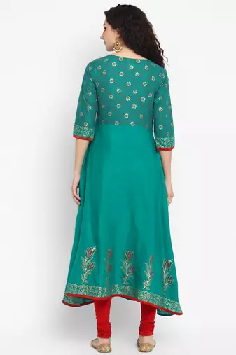 cotton designer anarkali kurta
