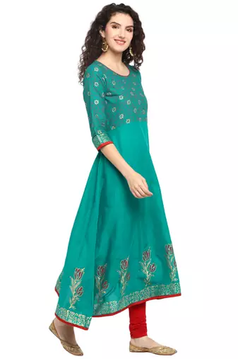  cotton designer anarkali kurta