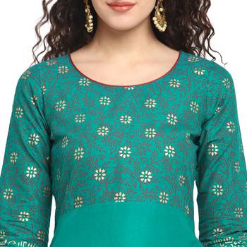  cotton designer anarkali kurta 5