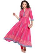 G collection cotton designer anarkali kurta