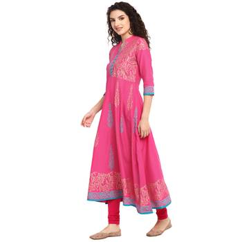  cotton designer anarkali kurta 2