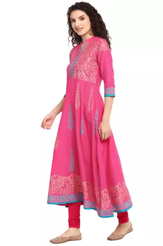  cotton designer anarkali kurta