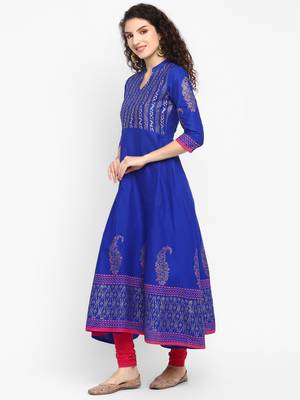  cotton designer anarkali kurta 3