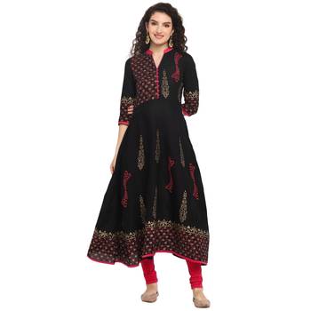 cotton designer anarkali kurta 1