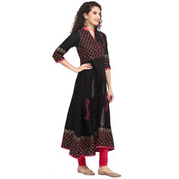 cotton designer anarkali kurta 2