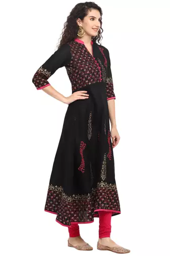 cotton designer anarkali kurta