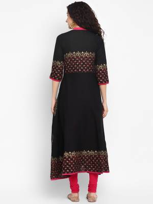 cotton designer anarkali kurta 4