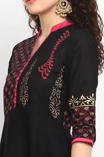 cotton designer anarkali kurta