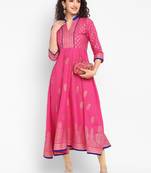 G collection cotton designer anarkali kurta