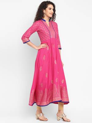  cotton designer anarkali kurta 2