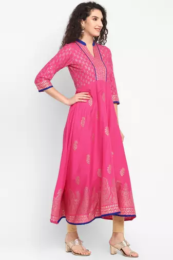 cotton designer anarkali kurta