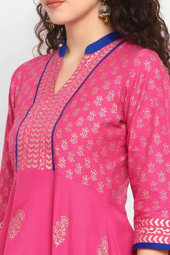  cotton designer anarkali kurta