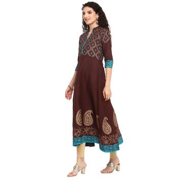  cotton designer anarkali kurta 3