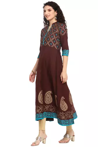  cotton designer anarkali kurta
