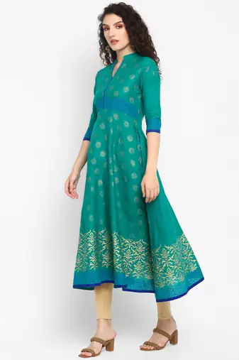  cotton designer anarkali kurta