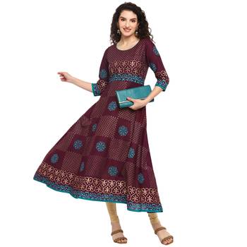  cotton designer anarkali kurta 1