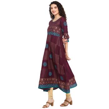  cotton designer anarkali kurta 2