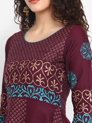  cotton designer anarkali kurta 5