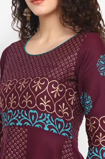  cotton designer anarkali kurta