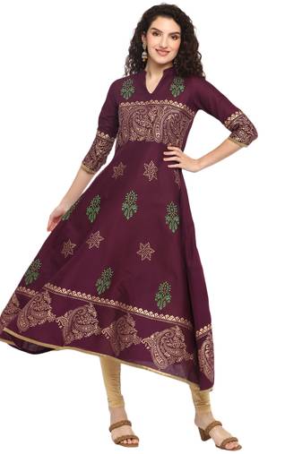 G collection cotton designer anarkali kurta