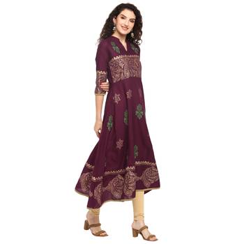  cotton designer anarkali kurta 2