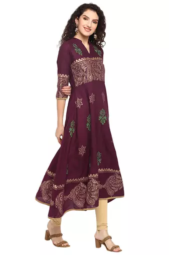  cotton designer anarkali kurta