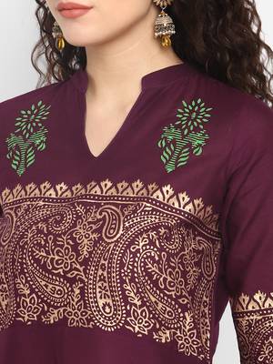  cotton designer anarkali kurta 5