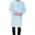 men's cyan cotton silk casual long kurta