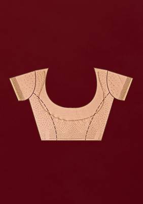  69% offLimited time deal  Chocolate Silk Real Mirror Work Embroidery Saree For women 7
