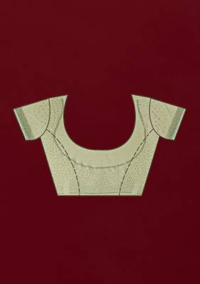  Chocolate Silk Real Mirror Work Embroidery Saree For women 7