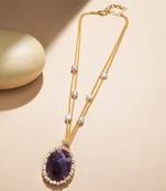 Effervescent amethyst necklace