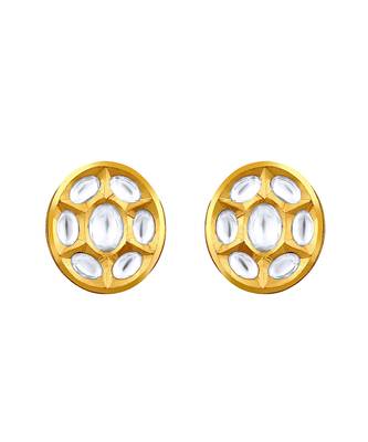 Kundan polki micron gold earring 2
