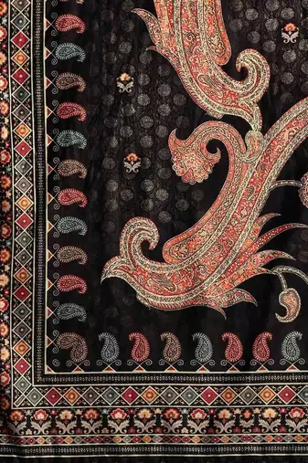Trendmalls Black Partywear Salwar Suit for Women