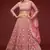 Fantasy Rose Thread Zari Badla And Glitter Dori Embroidered Net Lehenga Choli For Wedding